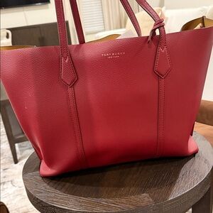 Tory Burch Red Leather Tote Bag ❤️